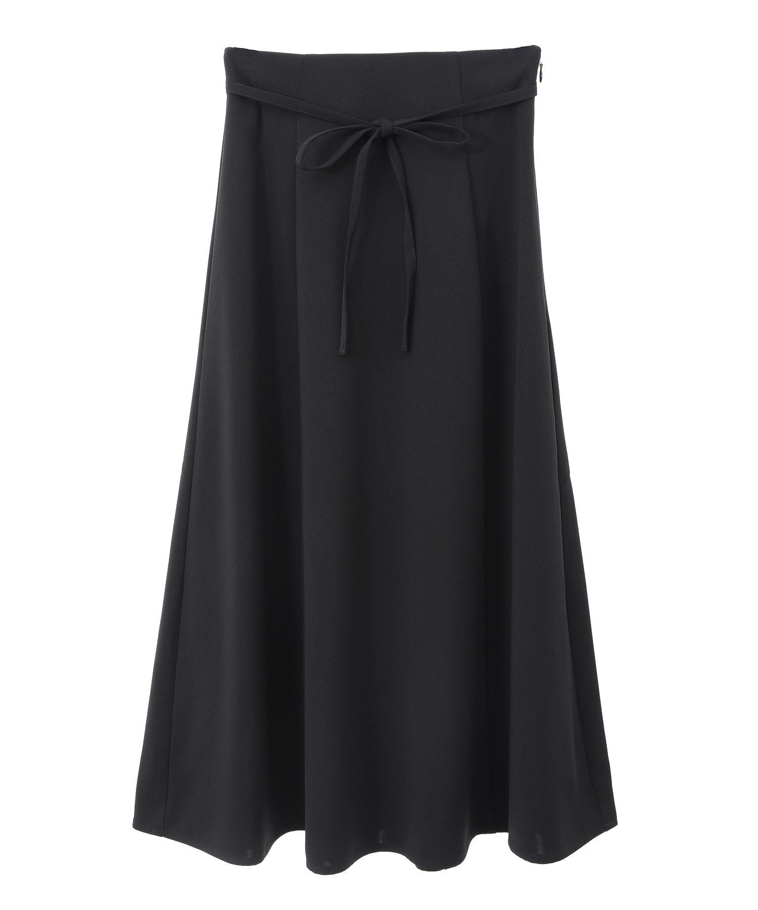 アースミュージックアンドエコロジー earth music&ecology ウエストリボンフレアスカート （サックスブルー） サックスブルー