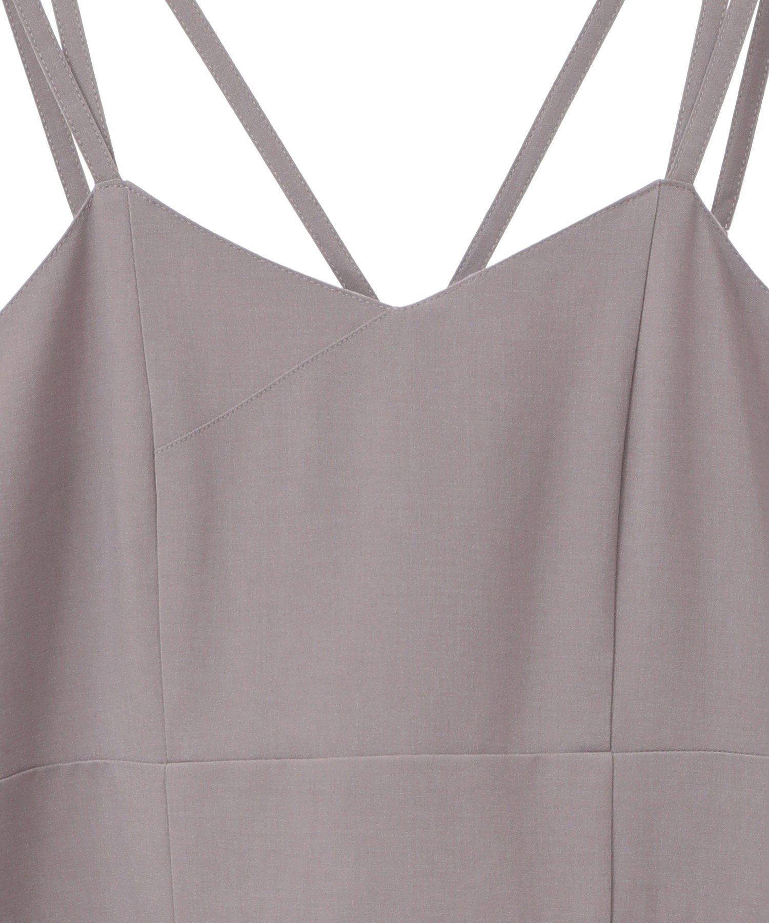 アースミュージックアンドエコロジー earth music&ecology サイドリボンラップ風キャミワンピース （モカ） モカ