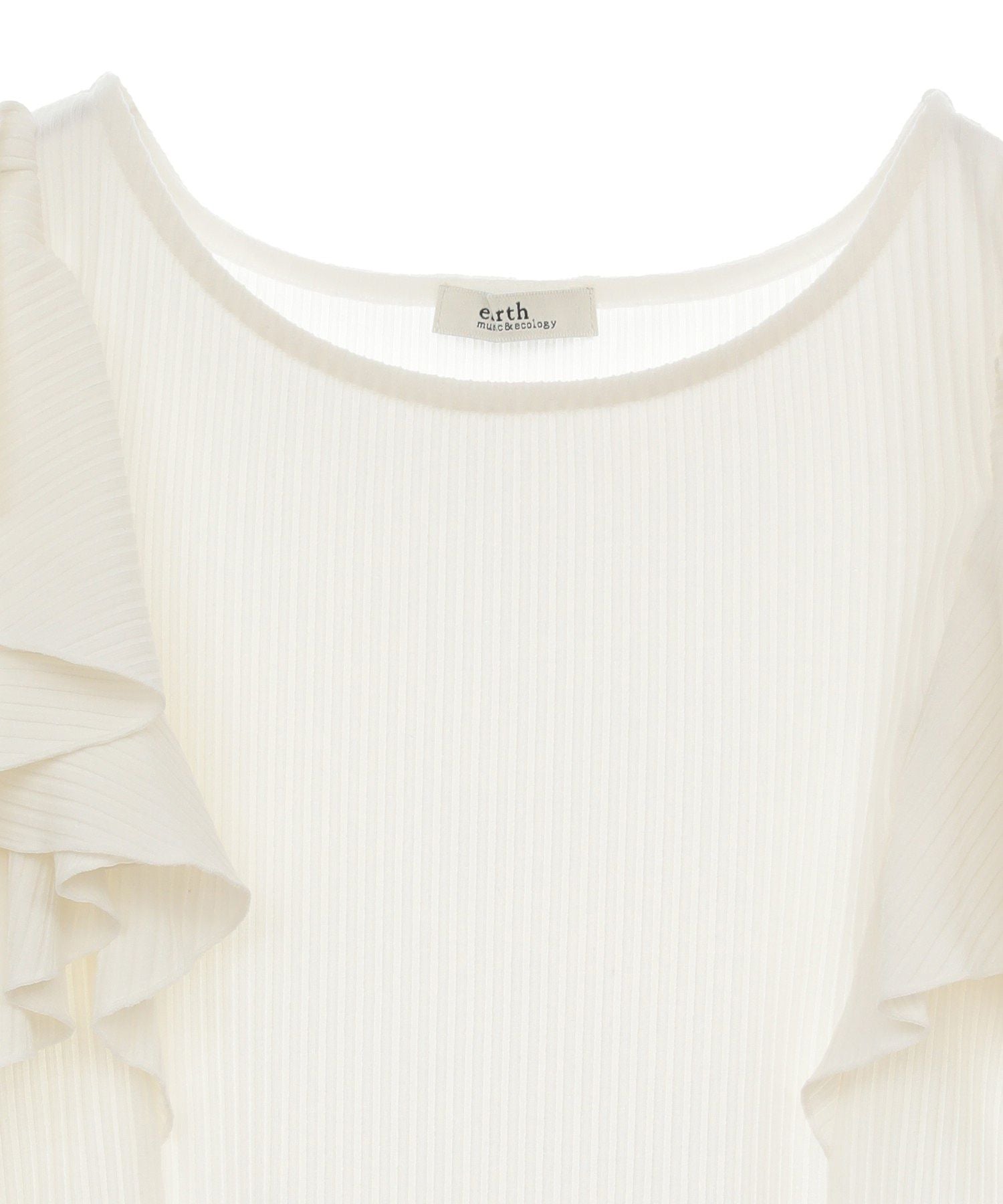 アースミュージックアンドエコロジー earth music&ecology 袖フリルデザインプルオーバー （ピンク） ピンク