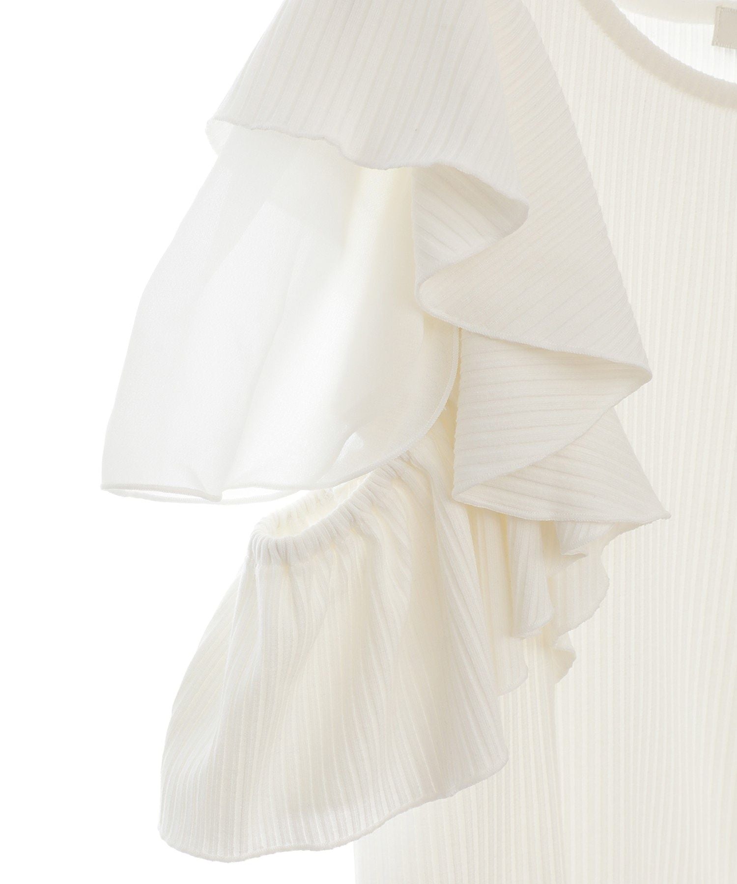 アースミュージックアンドエコロジー earth music&ecology 袖フリルデザインプルオーバー （ピンク） ピンク