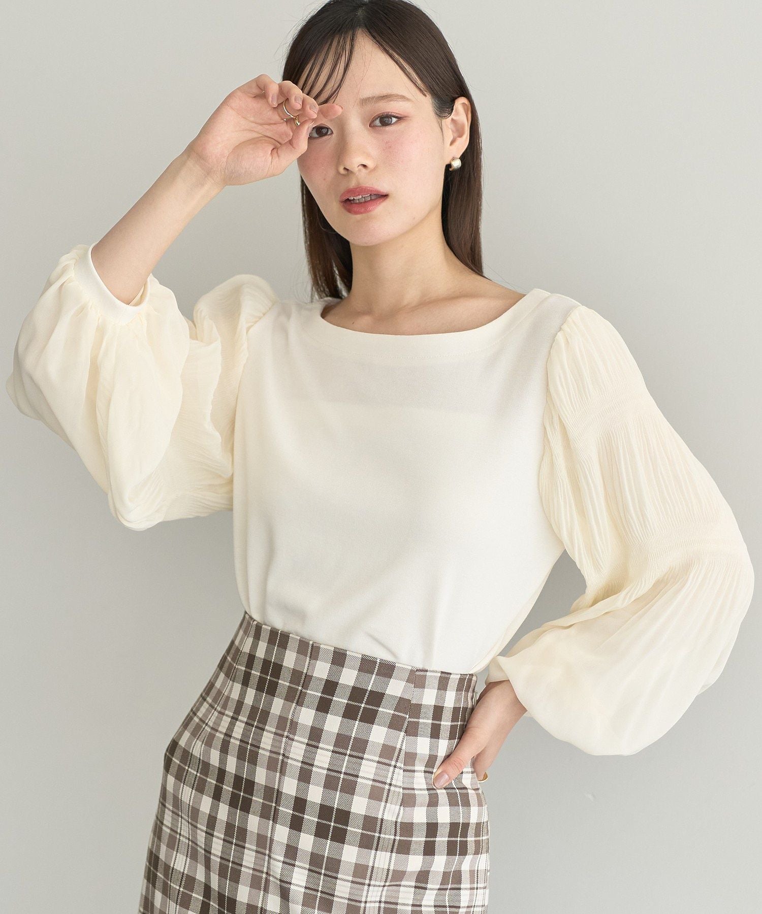 アースミュージックアンドエコロジー earth music&ecology マジョリカプリーツプルオーバー （ピンク） ピンク