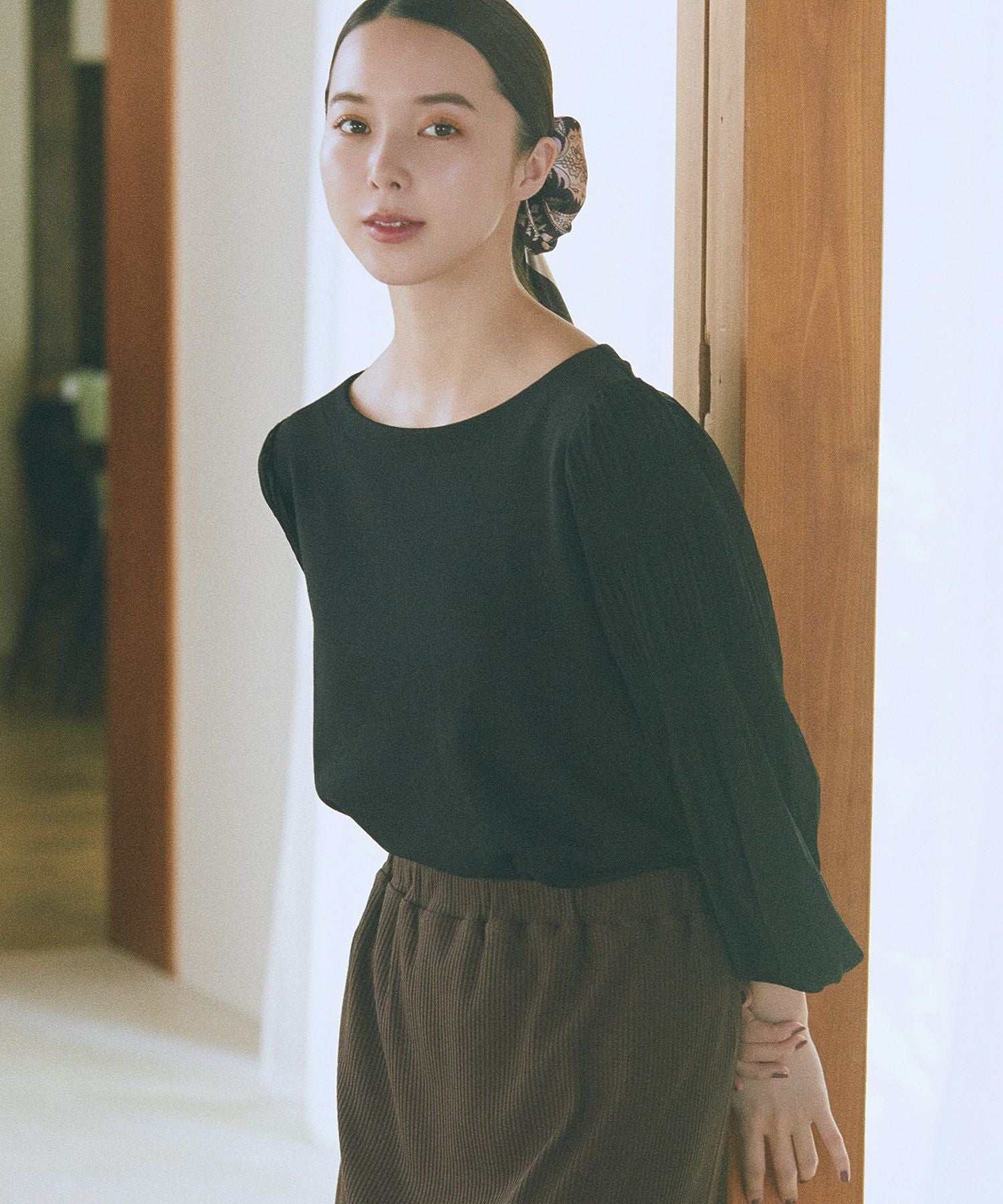 アースミュージックアンドエコロジー earth music&ecology マジョリカプリーツプルオーバー （ピンク） ピンク