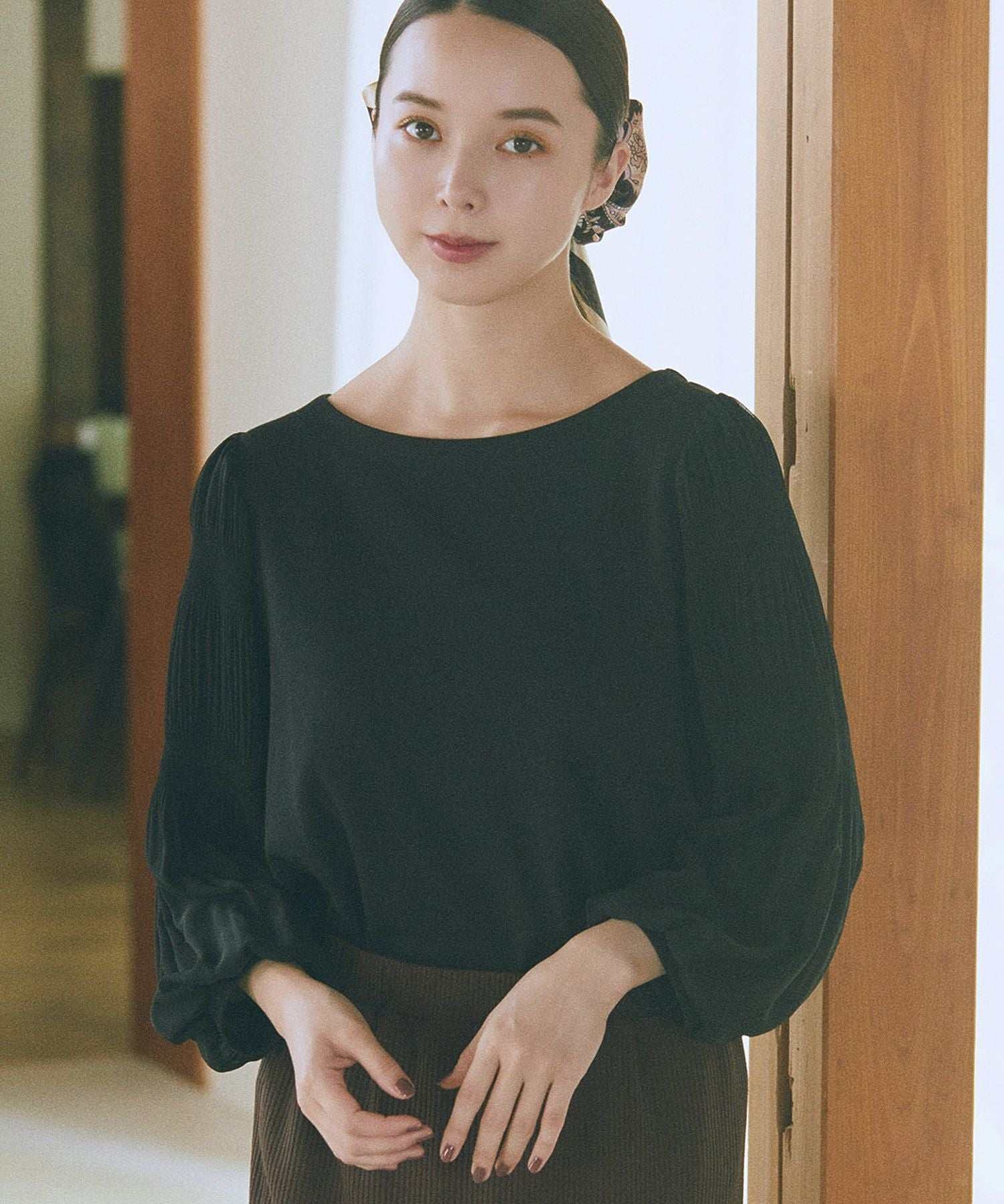 アースミュージックアンドエコロジー earth music&ecology マジョリカプリーツプルオーバー （ピンク） ピンク