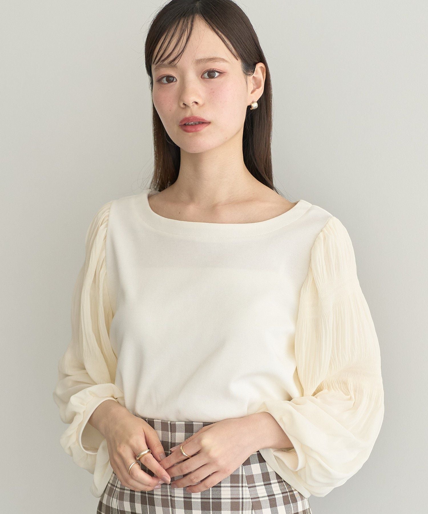 アースミュージックアンドエコロジー earth music&ecology マジョリカプリーツプルオーバー （ピンク） ピンク