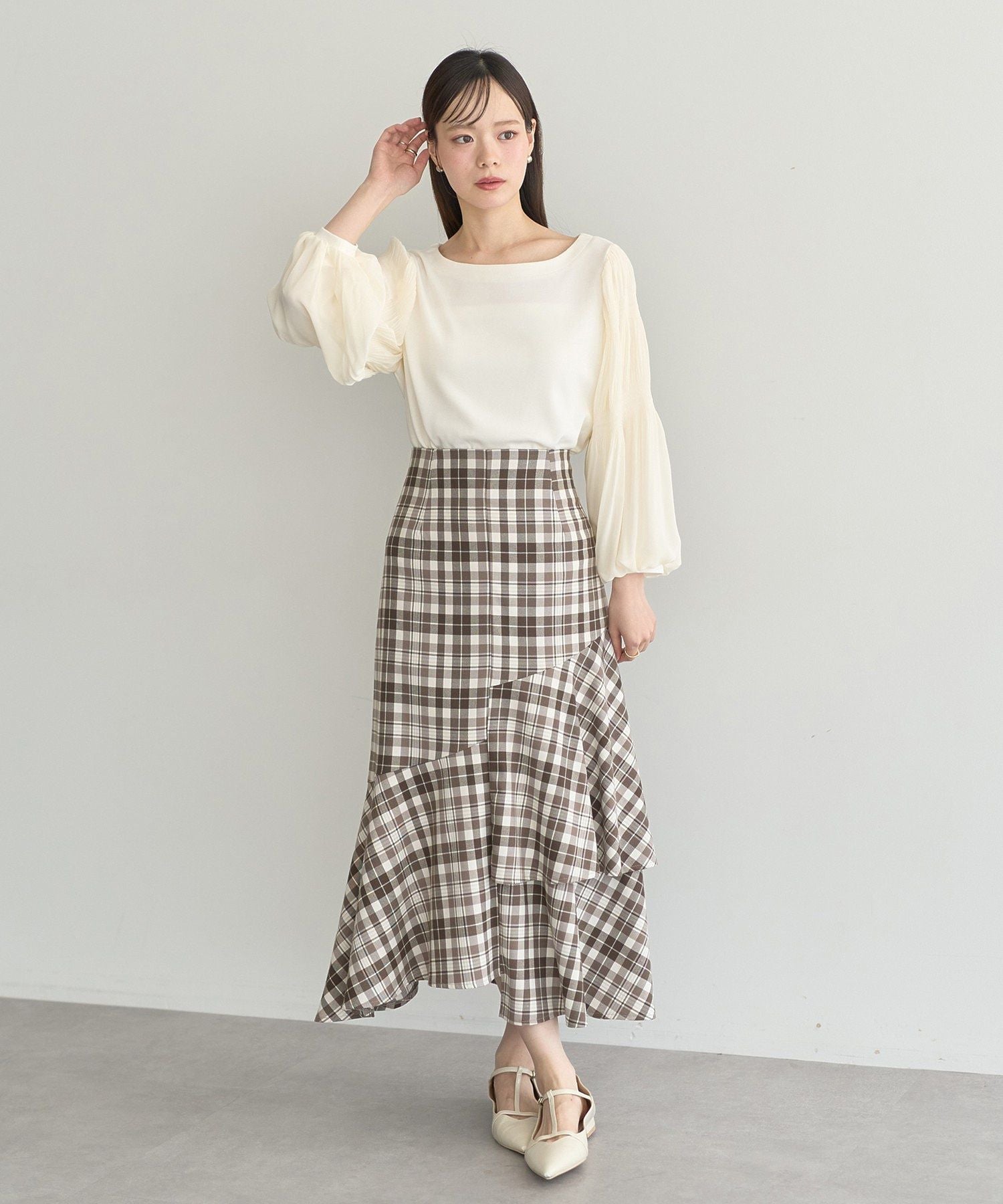 アースミュージックアンドエコロジー earth music&ecology マジョリカプリーツプルオーバー （ピンク） ピンク