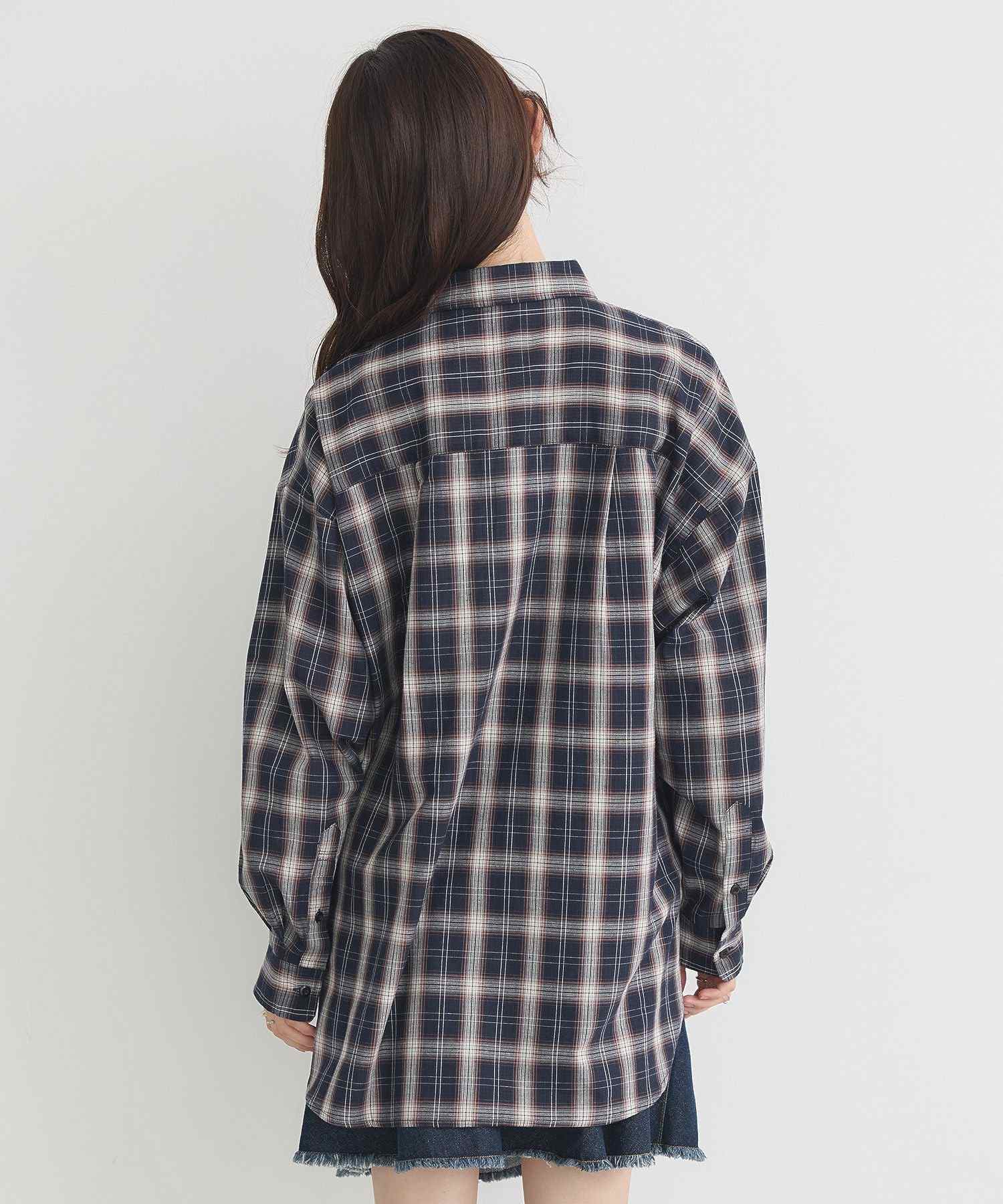 アースミュージックアンドエコロジー earth music&ecology マルチウェイチェックシャツ （チェックベージュ） チェックベージュ