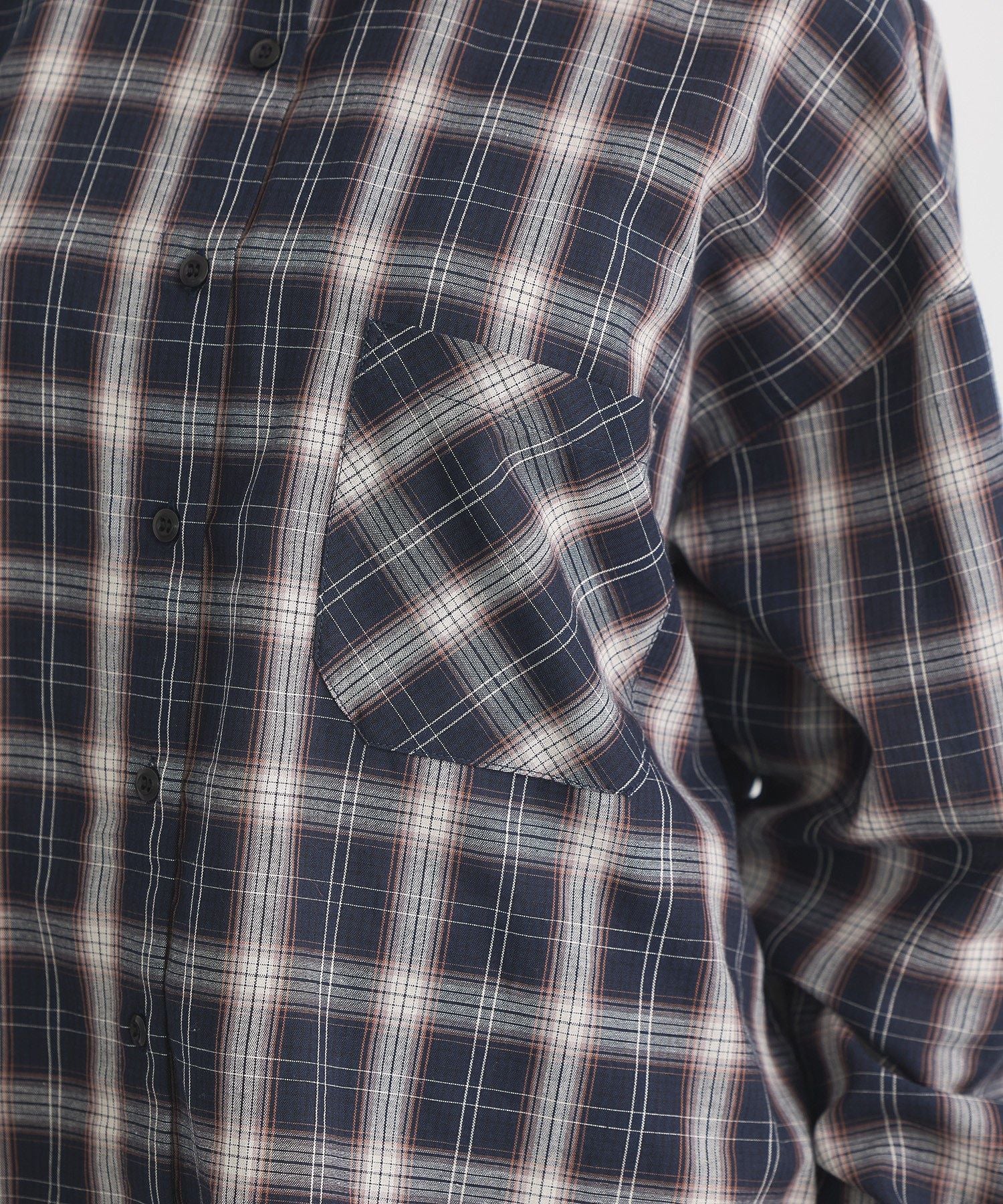 アースミュージックアンドエコロジー earth music&ecology マルチウェイチェックシャツ （チェックベージュ） チェックベージュ