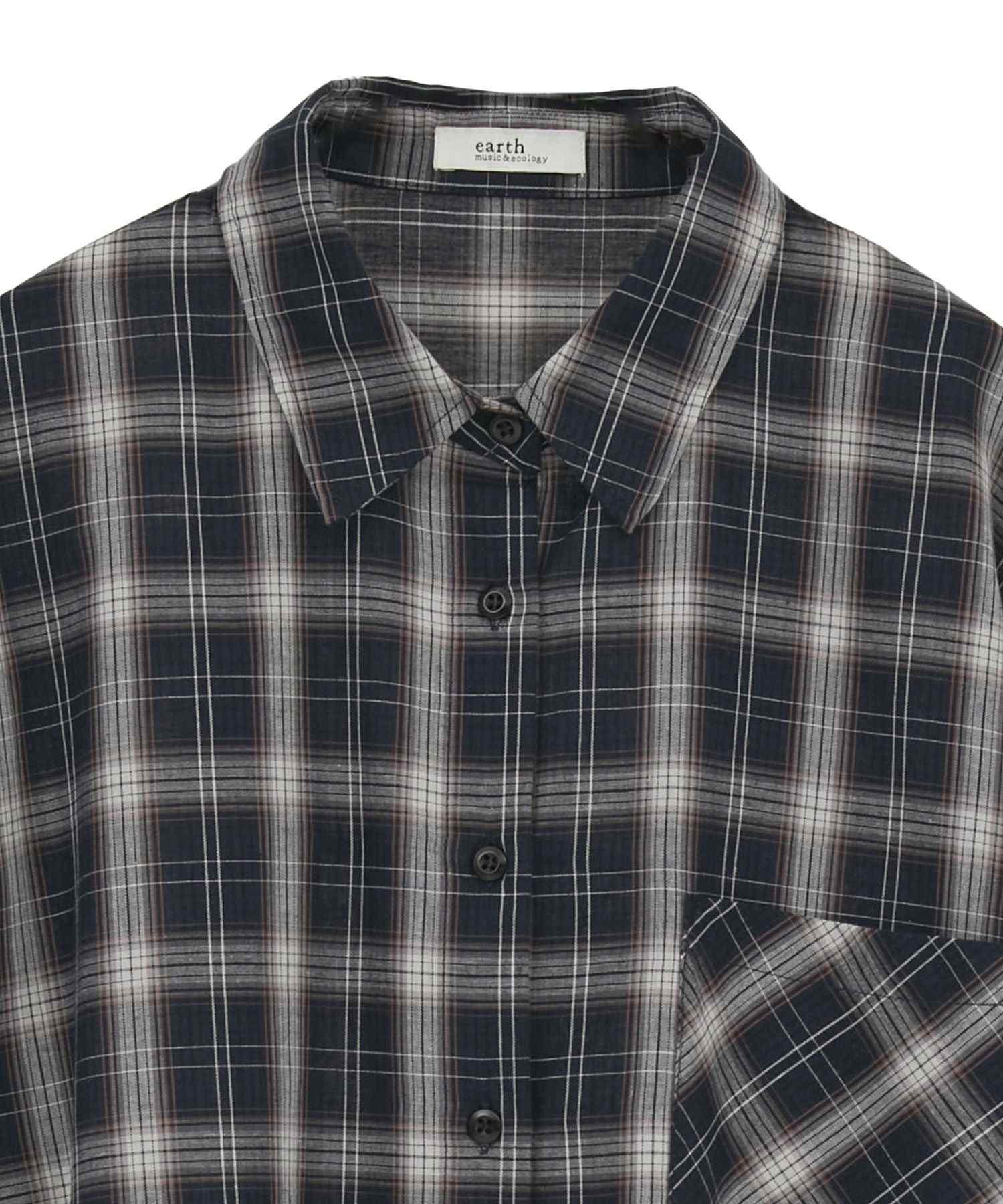 アースミュージックアンドエコロジー earth music&ecology マルチウェイチェックシャツ （チェックベージュ） チェックベージュ
