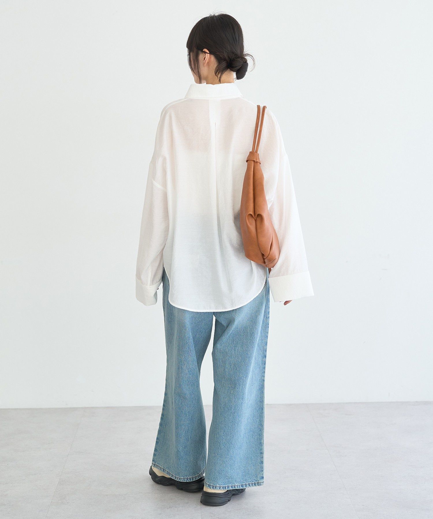 アースミュージックアンドエコロジー earth music&ecology Wポケットシャツ （ピンク） ピンク