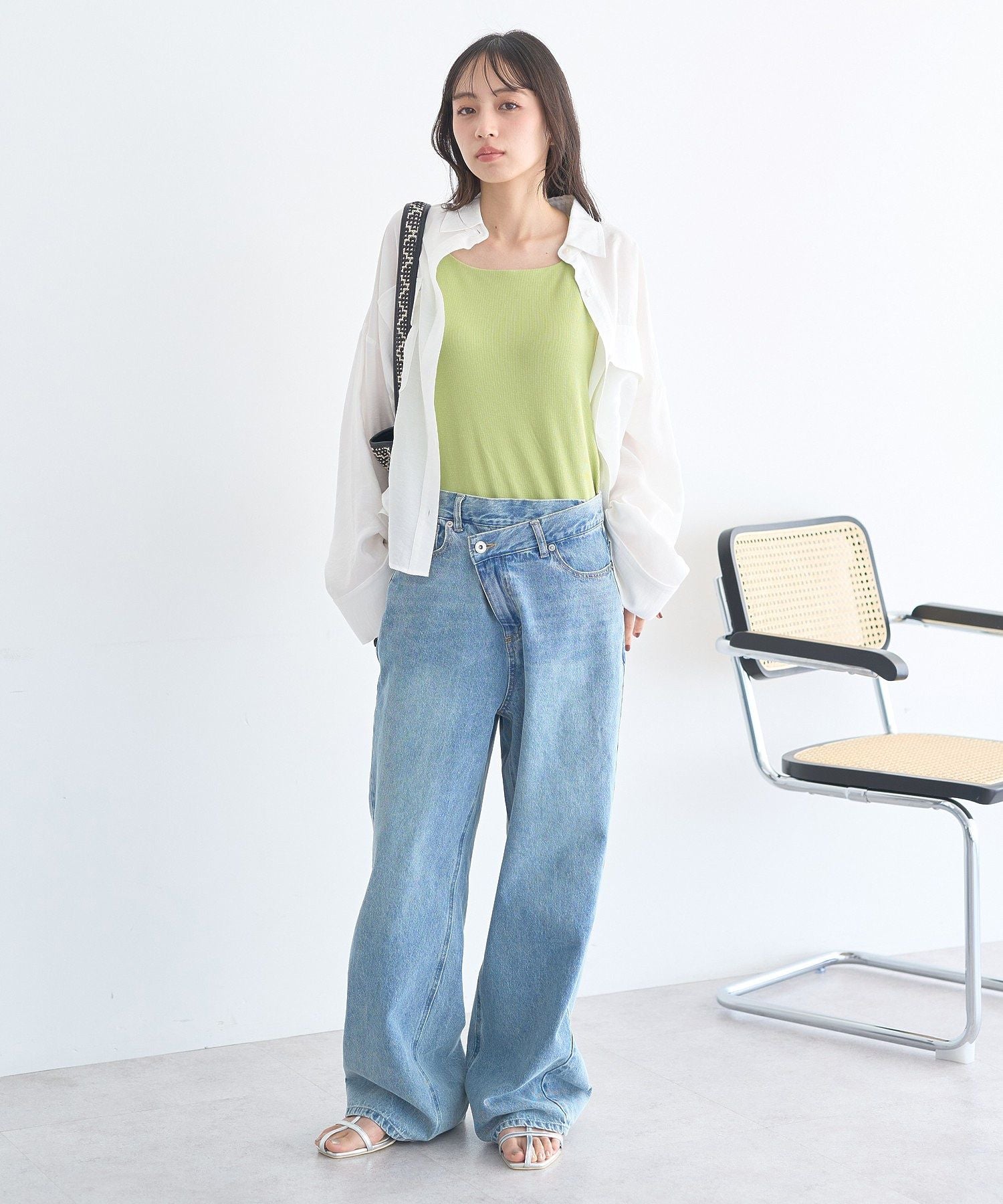 アースミュージックアンドエコロジー earth music&ecology Wポケットシャツ （ピンク） ピンク