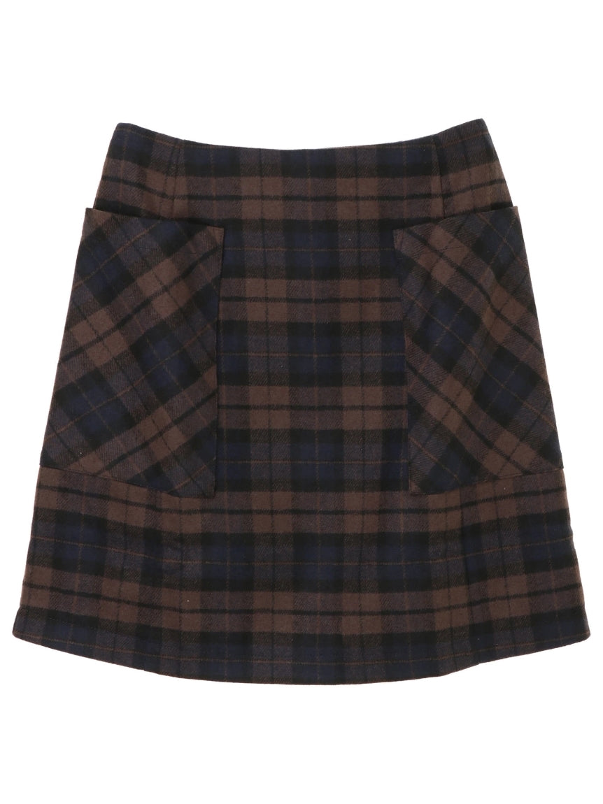 アースミュージックアンドエコロジー earth music&ecology ポケット付台形ミニスカート （グリーン） グリーン