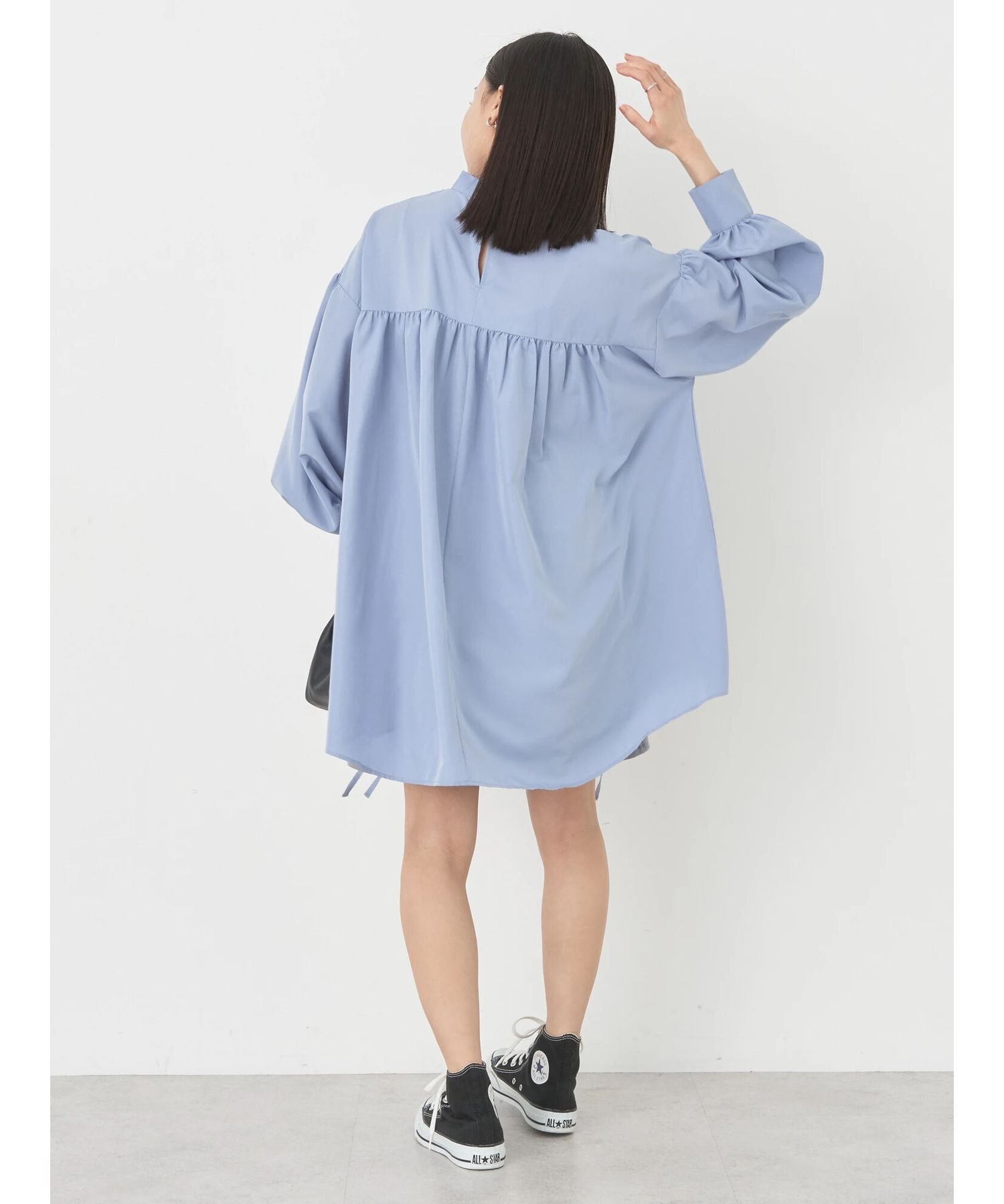 アースミュージックアンドエコロジー earth music&ecology ドロストチュニックブラウス （アイボリー） アイボリー