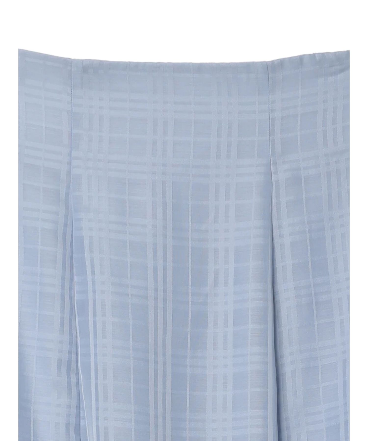 アースミュージックアンドエコロジー earth music&ecology シアーチェックフレアスカート （アイボリー） アイボリー