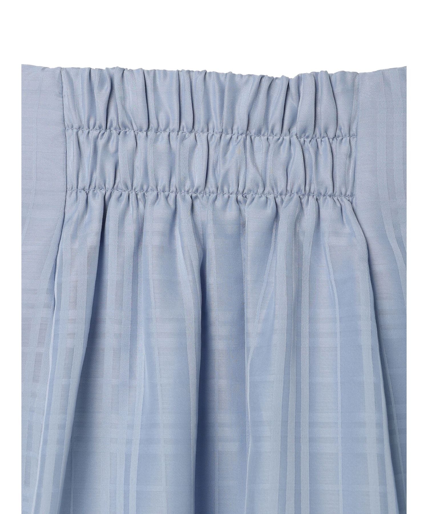 アースミュージックアンドエコロジー earth music&ecology シアーチェックフレアスカート （アイボリー） アイボリー