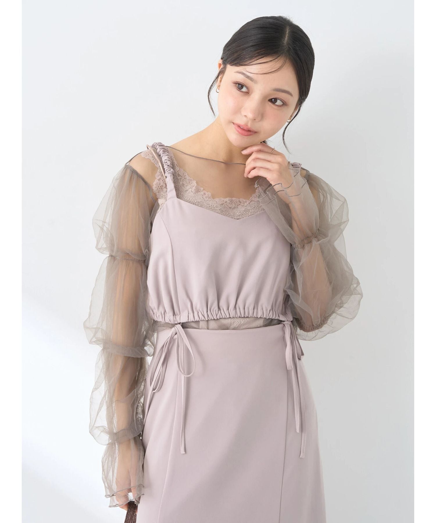 earth music&ecology Multiway Bustier Ribbon Camisole Dress