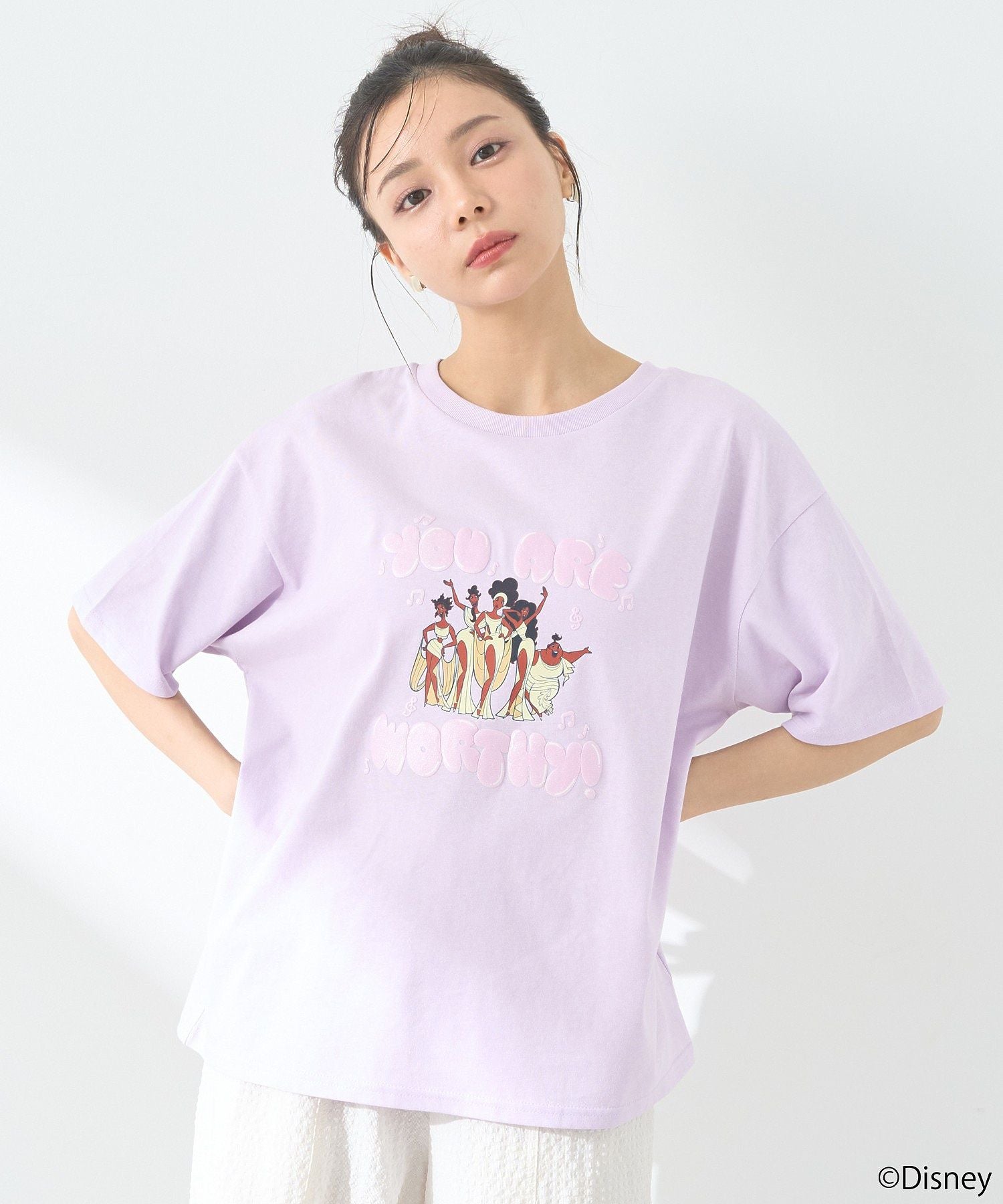 アースミュージックアンドエコロジー earth music&ecology ヘラクレス／ゆるTee （ラベンダー） ラベンダー