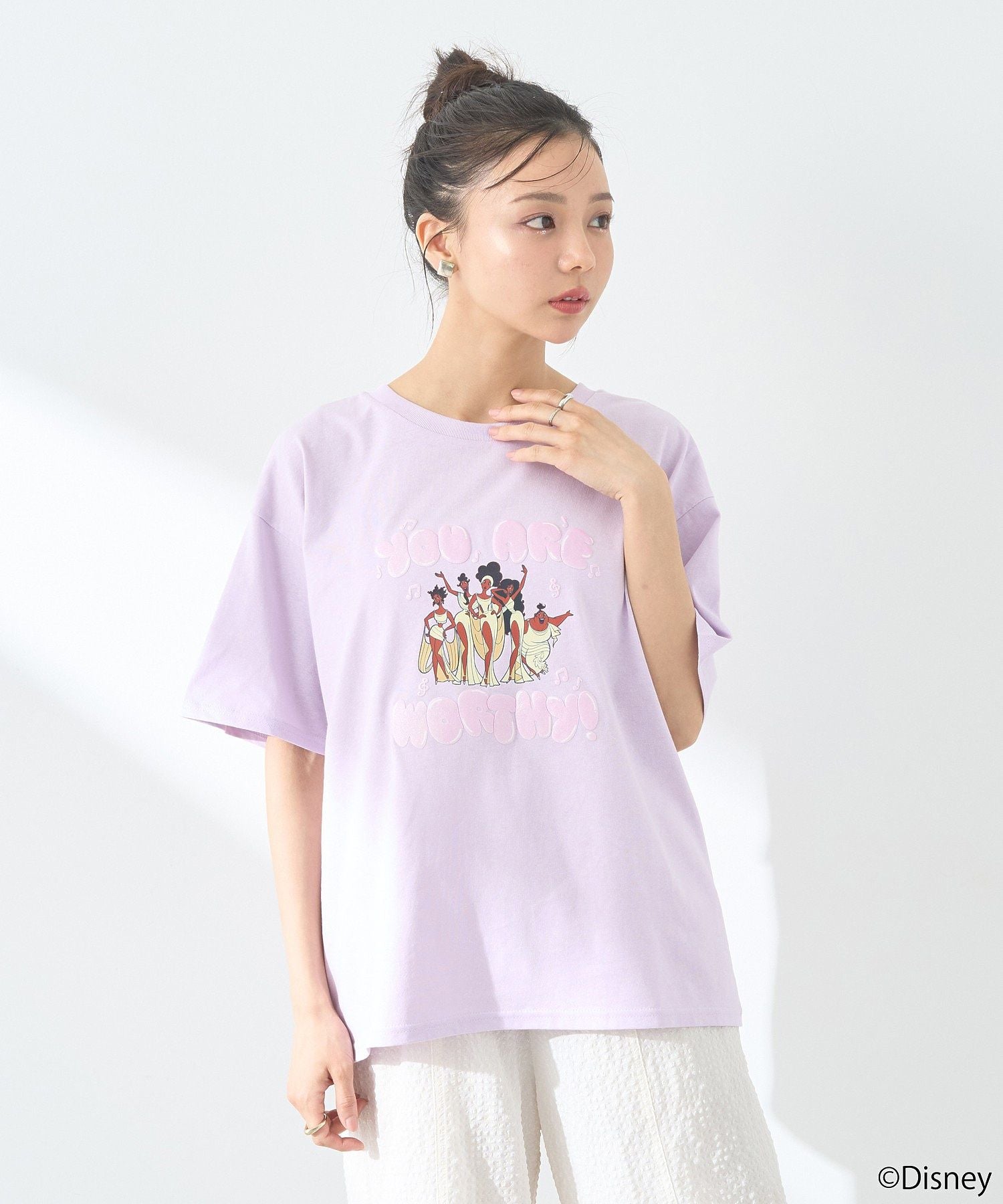 アースミュージックアンドエコロジー earth music&ecology ヘラクレス／ゆるTee （ラベンダー） ラベンダー