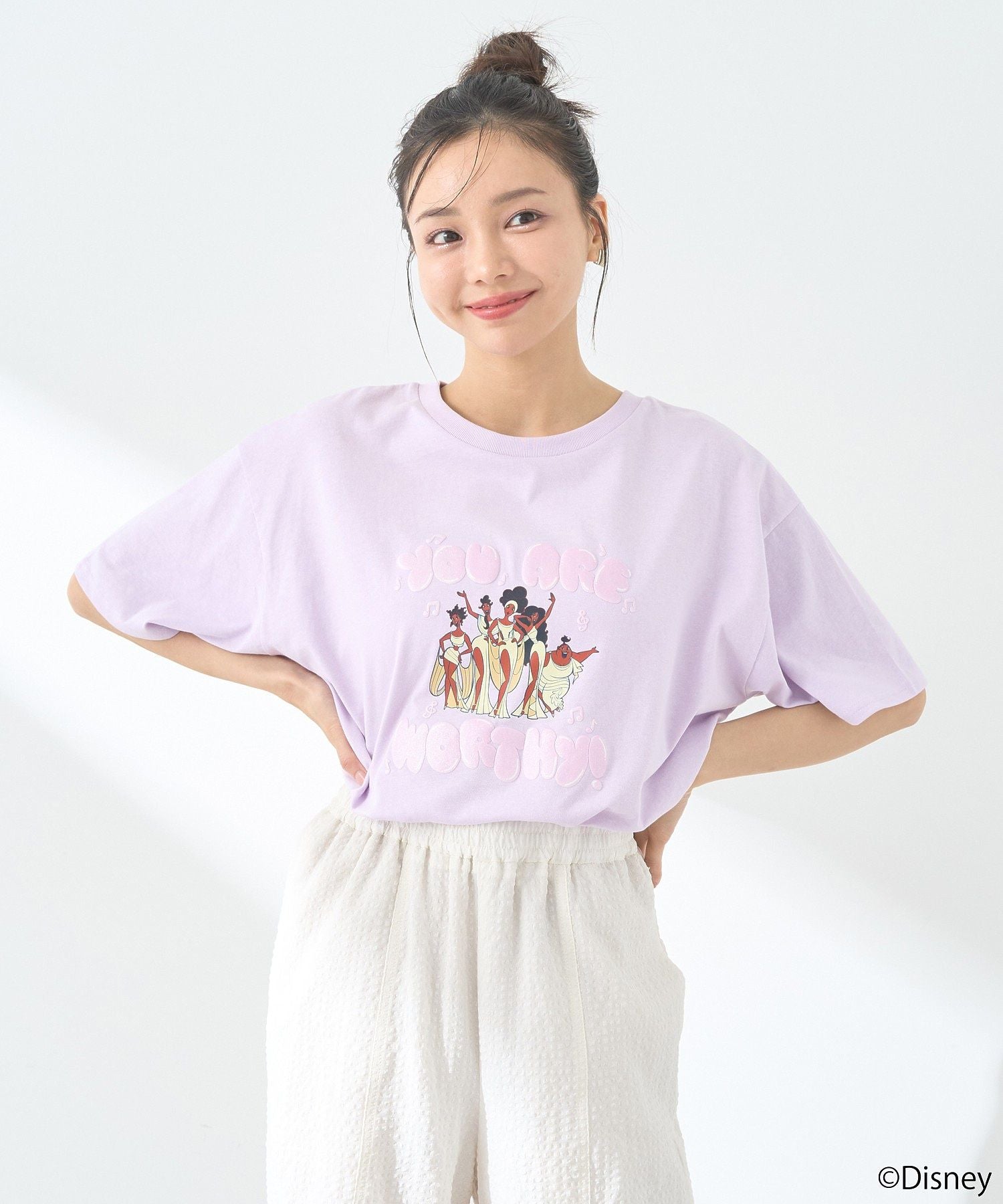 アースミュージックアンドエコロジー earth music&ecology ヘラクレス／ゆるTee （ラベンダー） ラベンダー