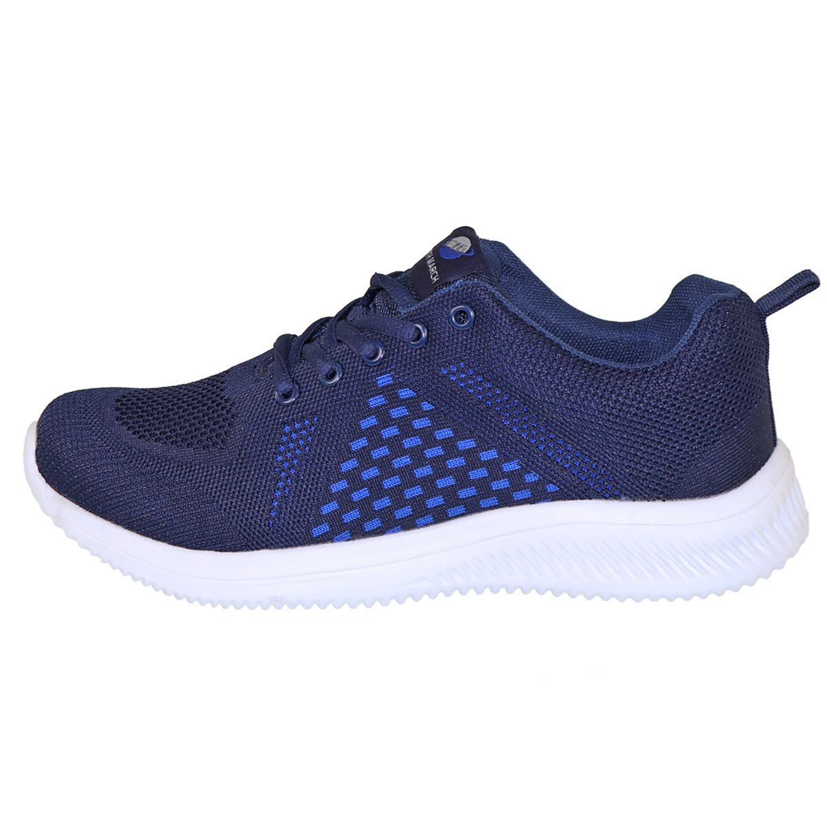 EARTH MARCH Unisex Flyknit Sneakers Sports Shoes Lace-up 20552 Black