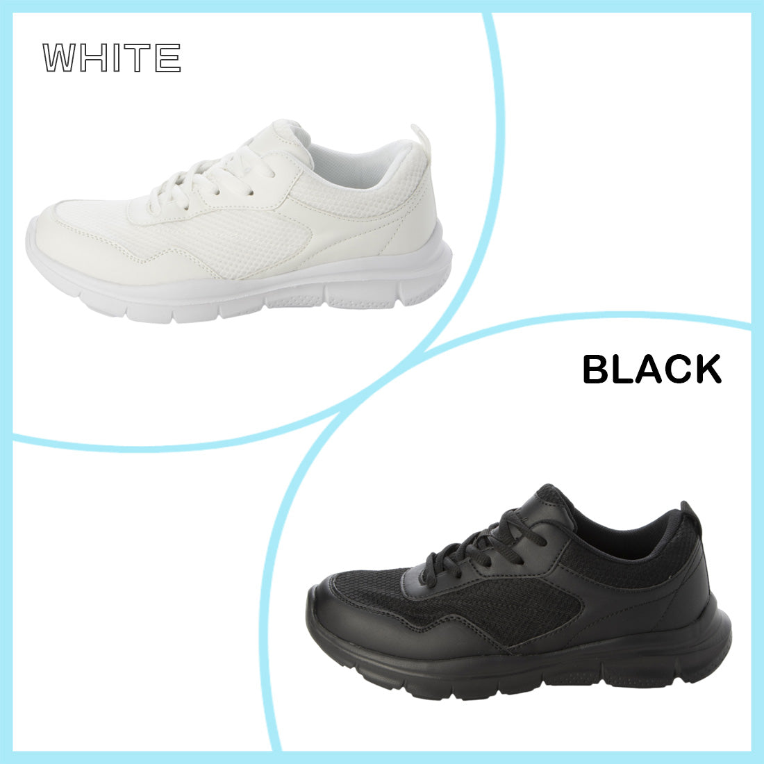 Earth March Unisex Sneakers Athletic Shoes Sports Shoes Lace-Up Mesh Material em_24249 White