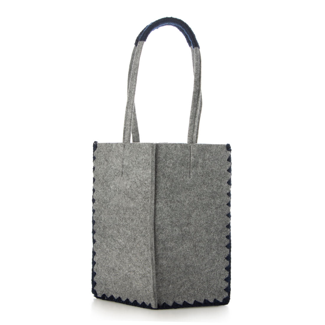 アースメイド EARTH MADE E6528 FELT*KNIT CROCHET TOTE/M