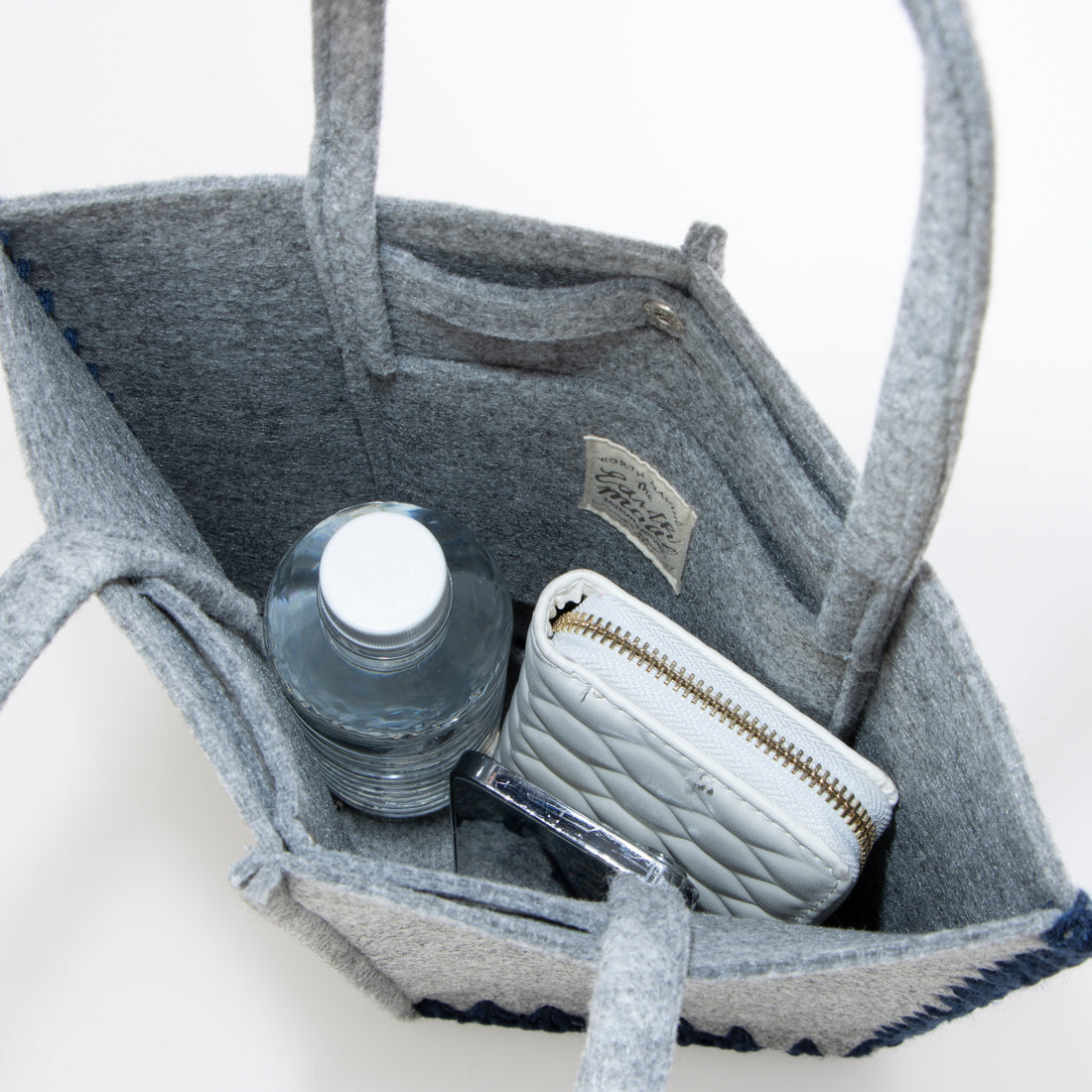 アースメイド EARTH MADE E6528 FELT*KNIT CROCHET TOTE/M