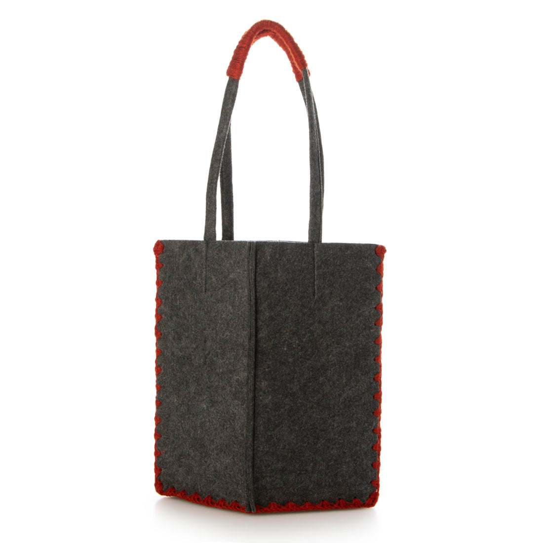 アースメイド EARTH MADE E6528 FELT*KNIT CROCHET TOTE/M