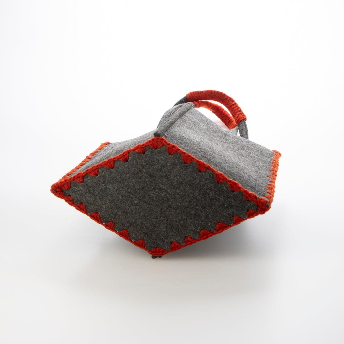 アースメイド EARTH MADE E6528 FELT*KNIT CROCHET TOTE/M