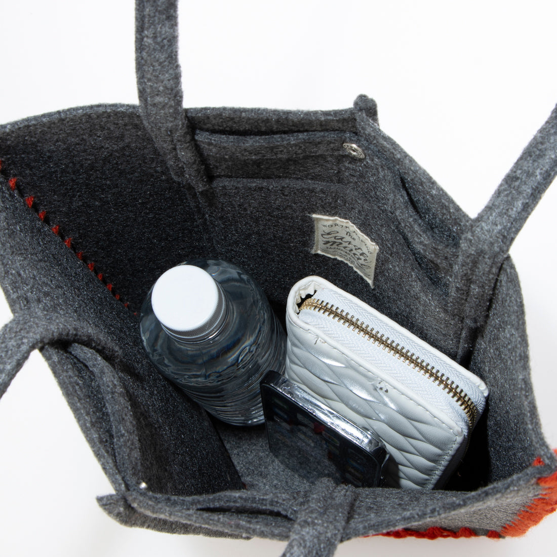 アースメイド EARTH MADE E6528 FELT*KNIT CROCHET TOTE/M