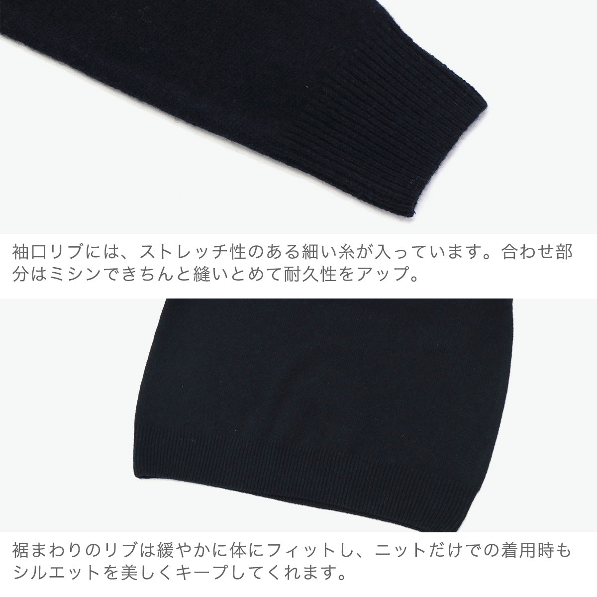 イーストボーイ EAST BOY セーター レディース 学生 制服 秋冬 秋 冬 薄手 かわいい Vネック 紺色 紺 白 ラムウール ウール 女神刺繍 長袖 スクール 定番 通学 女子 女子高生 ラムウールセーター7G 5216502 （ブラック） ブラック