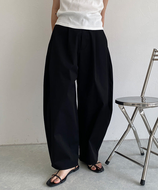 クラム ECLAM フリンジジャカードタックパンツ （アイボリー） アイボリー