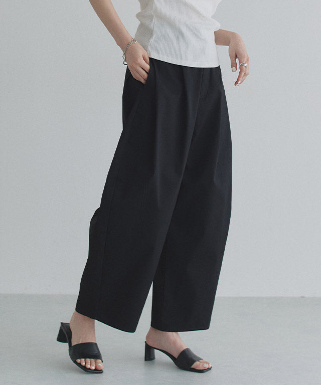 クラム ECLAM フリンジジャカードタックパンツ （アイボリー） アイボリー