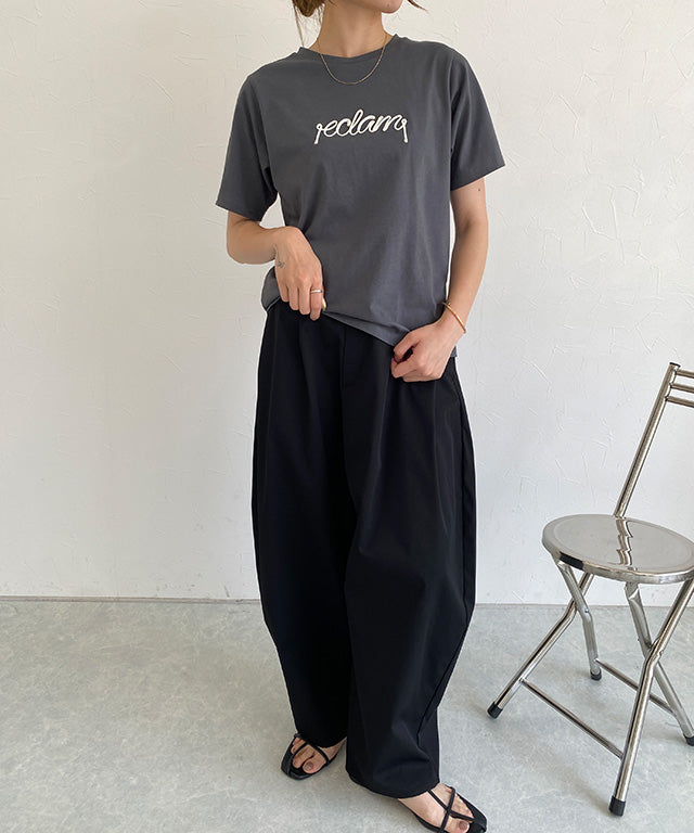 クラム ECLAM フリンジジャカードタックパンツ （アイボリー） アイボリー