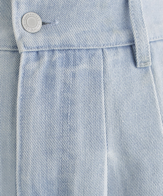 クラム ECLAM タックデザインデニムパンツ （ブリーチ） ブリーチ