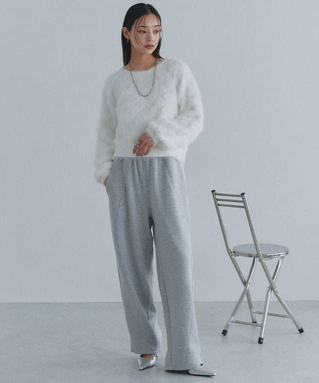 クラム ECLAM フェザークロップドニット （テラコッタ） テラコッタ
