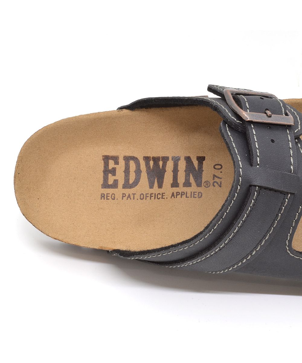 エドウィン EDWIN EDWIN エドウィン メンズサンダル EW9128 DM9128  （ダークブラウン） ダークブラウン