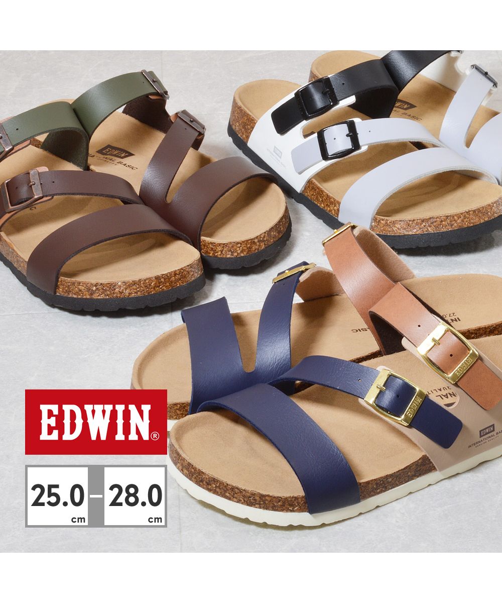 エドウィン EDWIN EDWIN EB1005 SANDALS サンダル （ダークブラウン） ダークブラウン