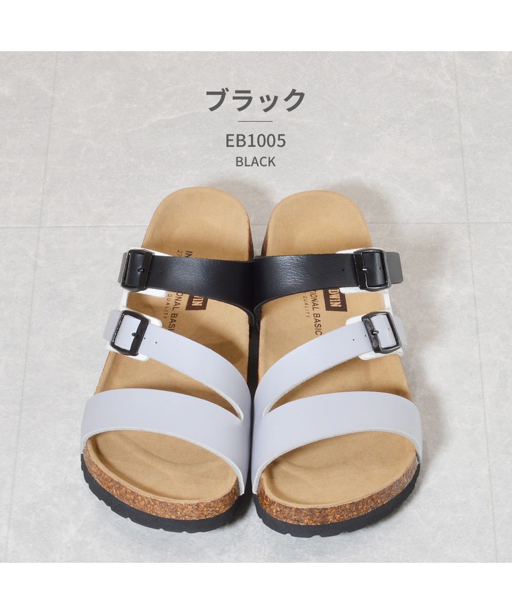 エドウィン EDWIN EDWIN EB1005 SANDALS サンダル （ブラック） ブラック