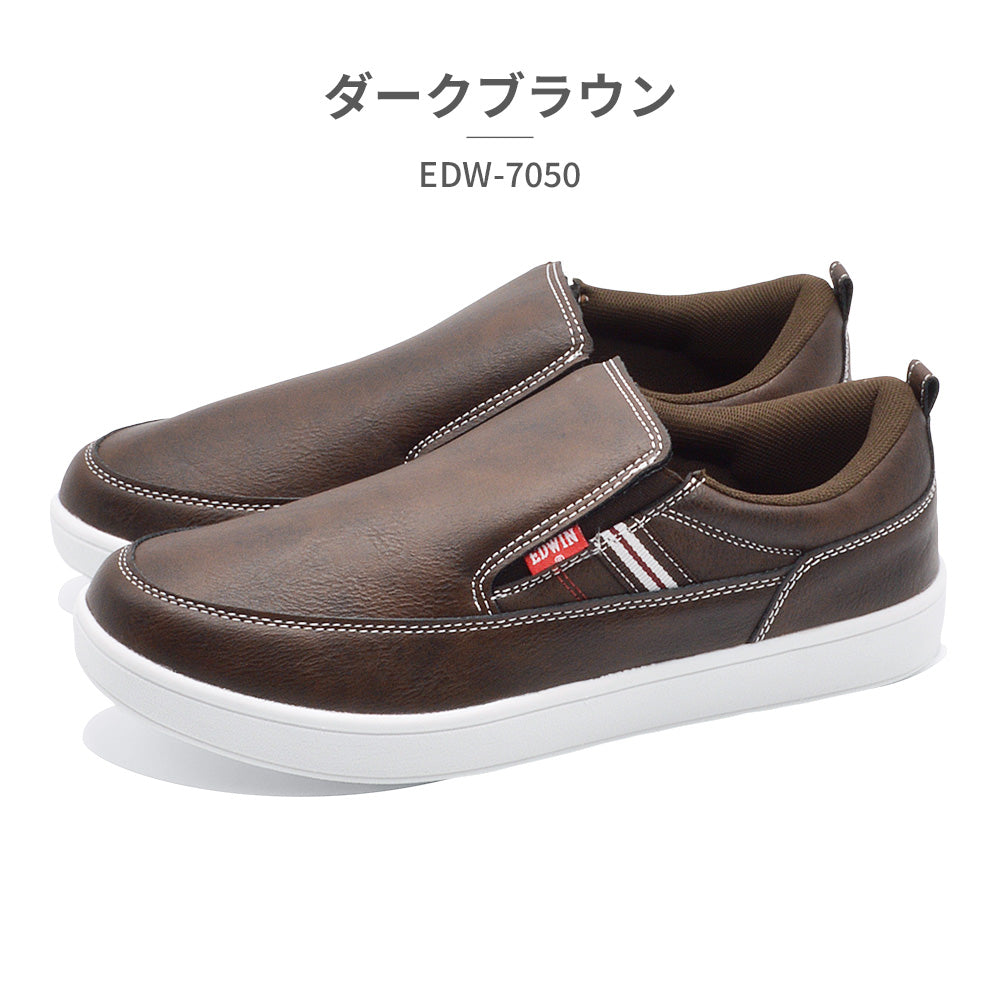 エドウィン EDWIN スリッポン メンズ EDW-7050 エドウィン （ブラウン） ブラウン
