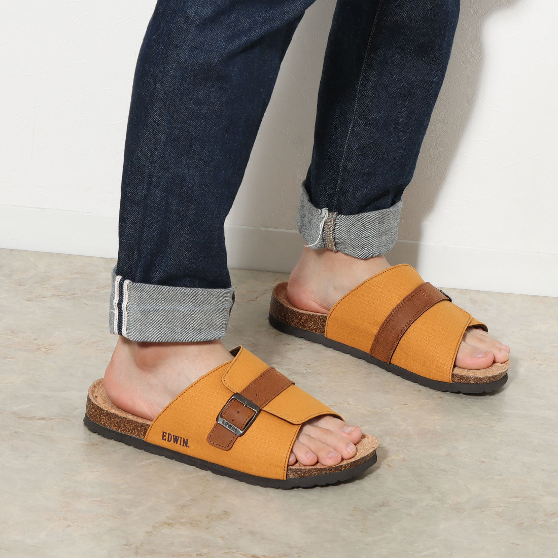 EDWIN Men's Footbed Sandals