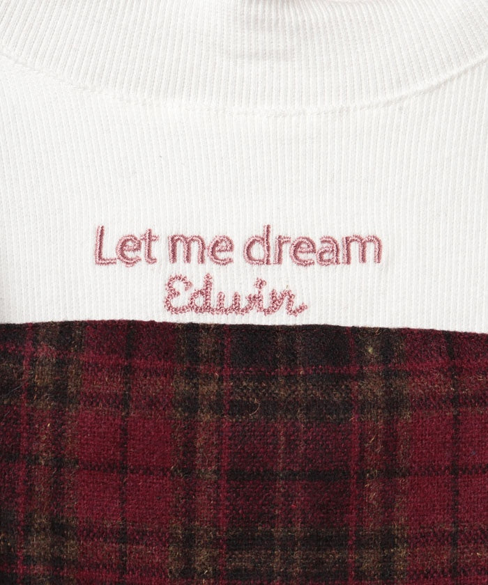 エドウィン EDWIN 22AWチェックキャミスタンドカラー POコンビ 788422B ピンク