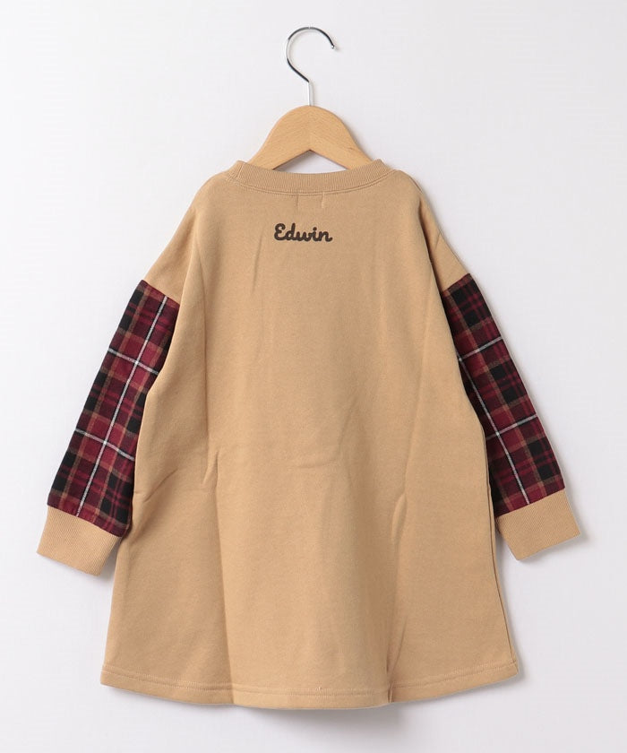 エドウィン EDWIN 22AW ソデキリカエワンピース  788425B ベージュ
