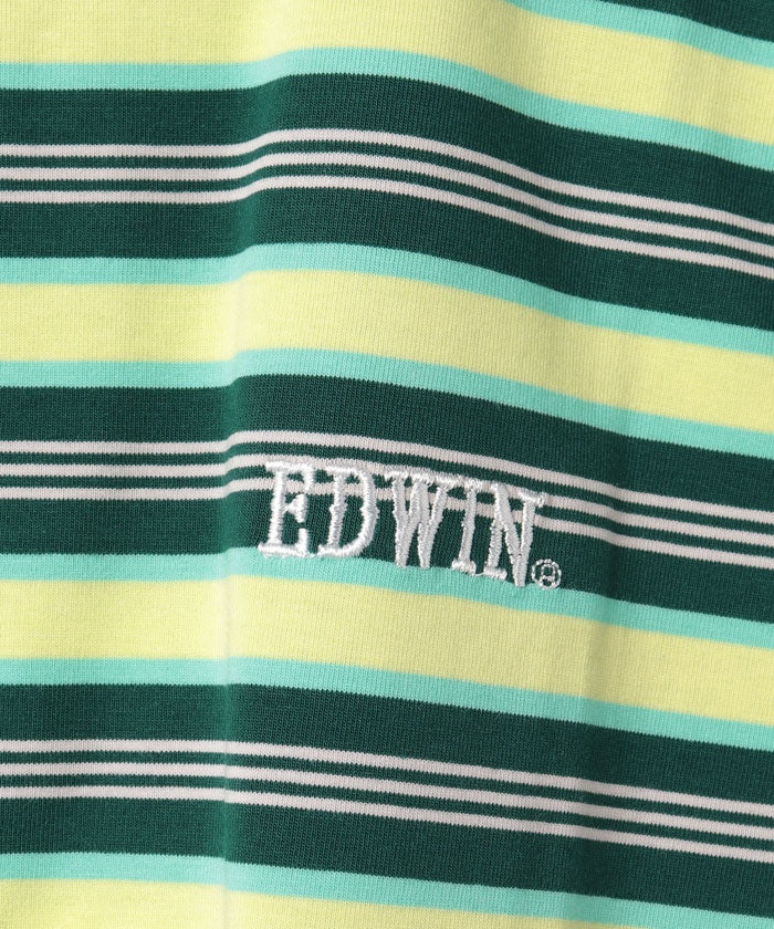 エドウィン EDWIN 22SS ボーダータンクトップ  718604B グリーン
