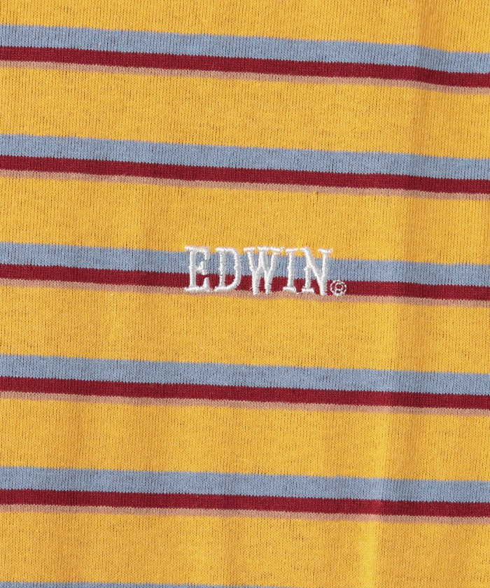 エドウィン EDWIN 22SS ボーダータンクトップ  718604B オレンジ