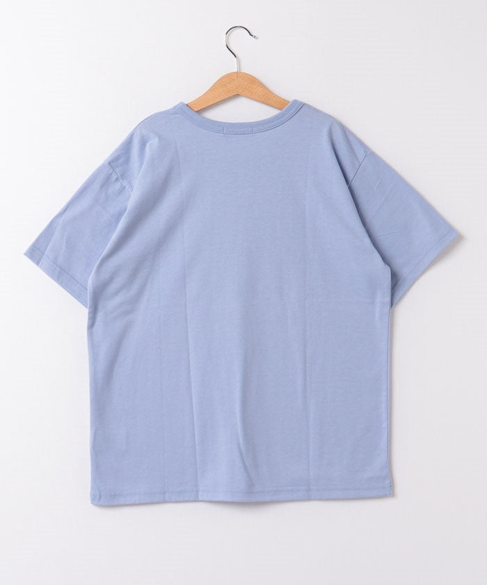 エドウィン EDWIN 21SS シューズプリントティー  788405B ブルー