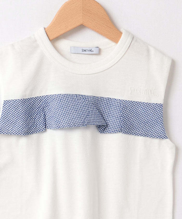 エドウィン EDWIN 21SS フロントフリルノースリーブ TEE 788406B ネイビー