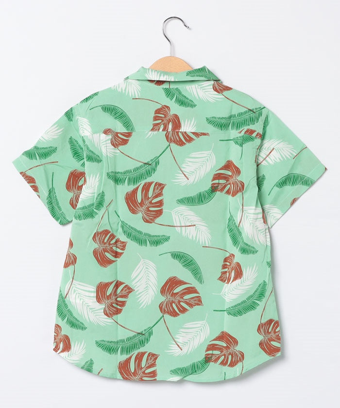エドウィン EDWIN H/S OPEN NECK SHIRTSS.GREEN