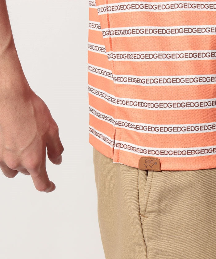 エドウィン EDWIN #EDWIN GOLF H/S      BORDER POLO ORANGE