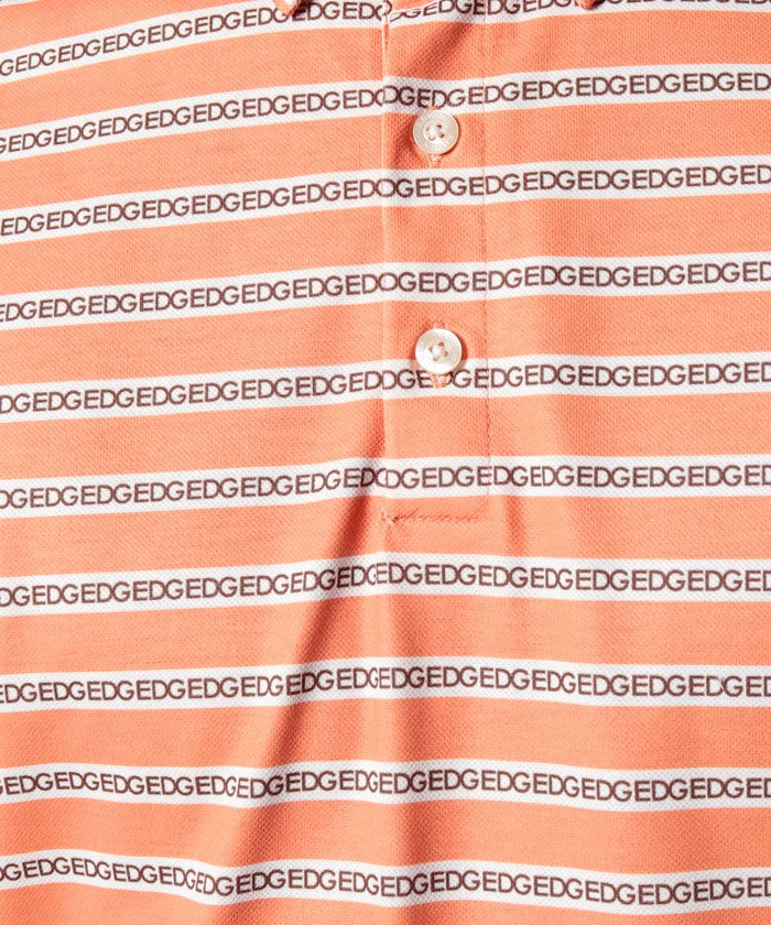 エドウィン EDWIN #EDWIN GOLF H/S      BORDER POLO ORANGE