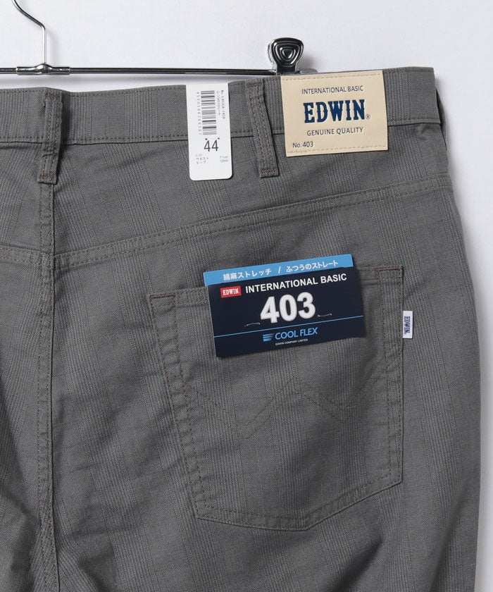 エドウィン EDWIN &INB 403 COOL        アサグレンチェックD.GRAY